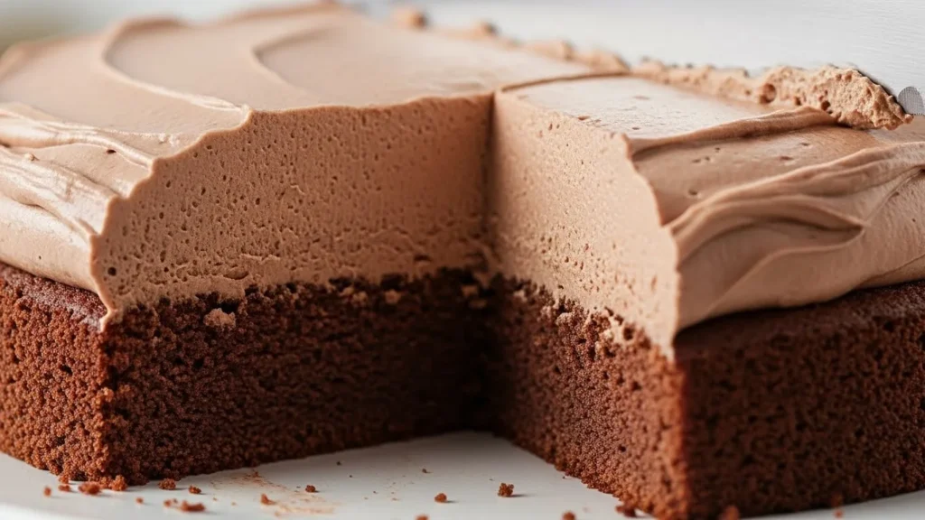 Mascarpone Schokocreme als stabile Füllung zwischen Tortenböden.