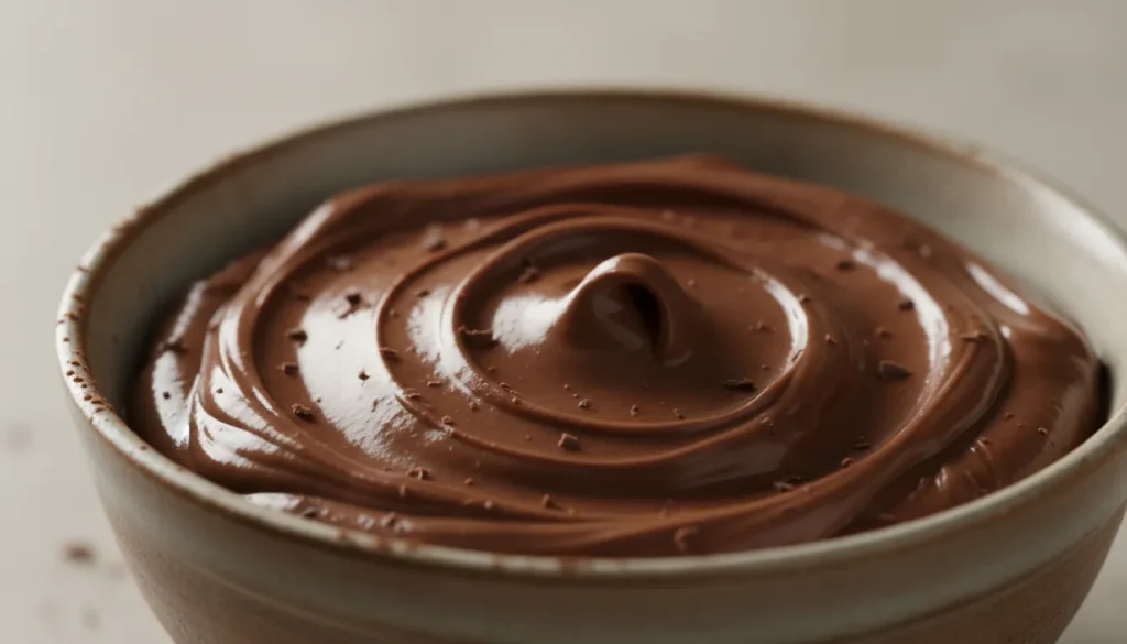 Mascarpone Schokocreme mit glatter, cremiger Textur für Tortenfüllungen.