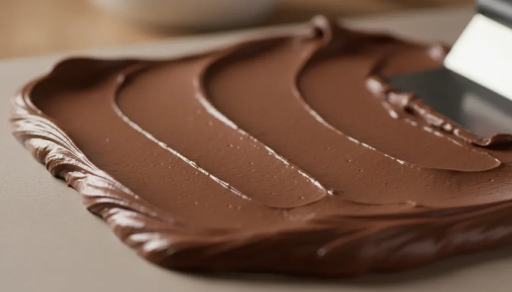 Cremige und zugleich schnittfeste Mascarpone Schokocreme für Torten.