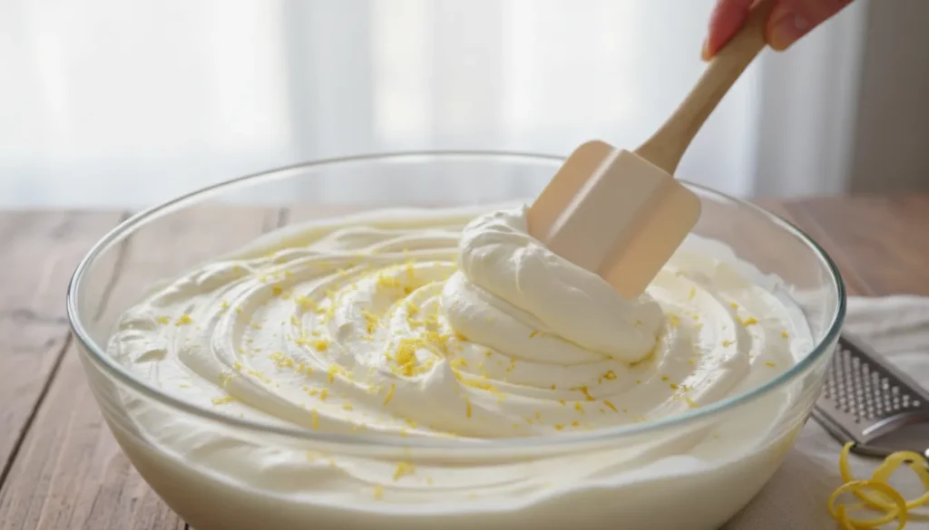 Frisch gebackener Biskuitboden für Quark Sahne Torte.