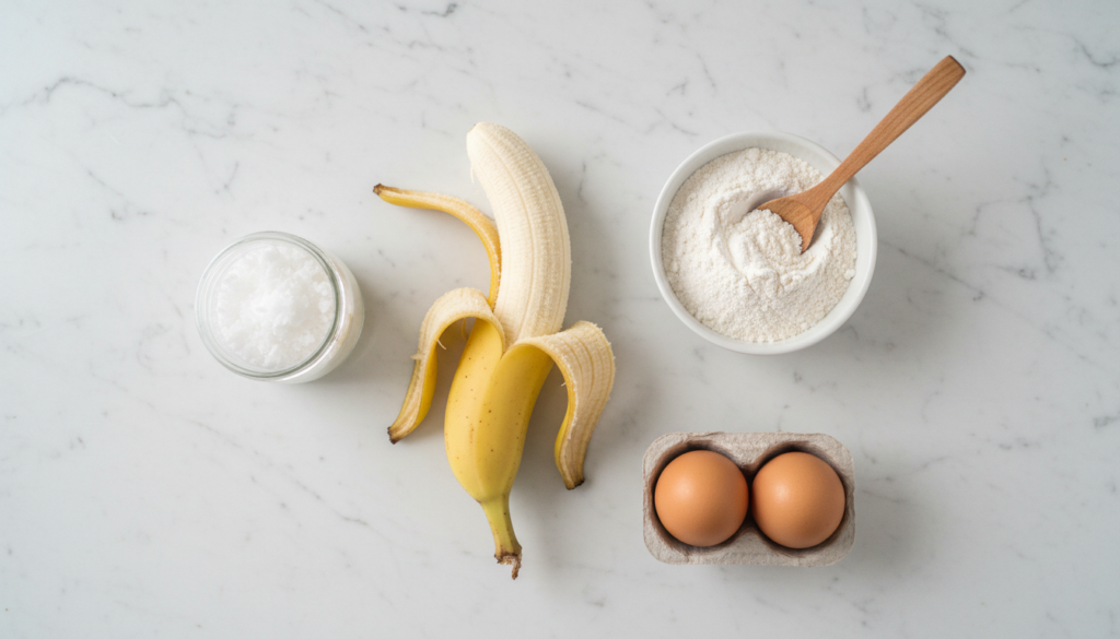 Einfache Zutaten für selbstgemachte magenschonende Hundeleckerli.