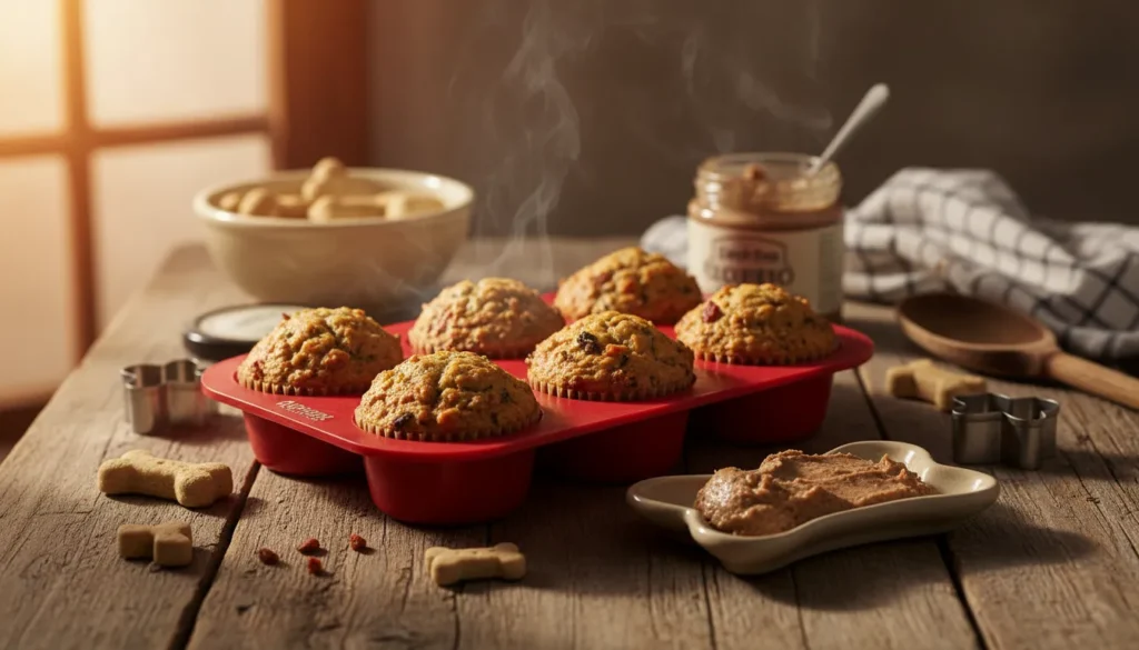 Leberwurst Hundemuffins backen – einfaches Rezept für wählerische Hunde